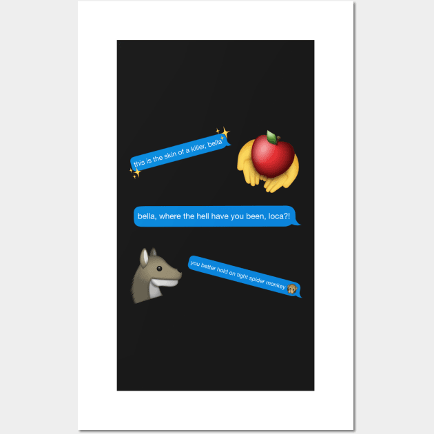 Twilight Text and Emoji Set Wall Art by accrescent